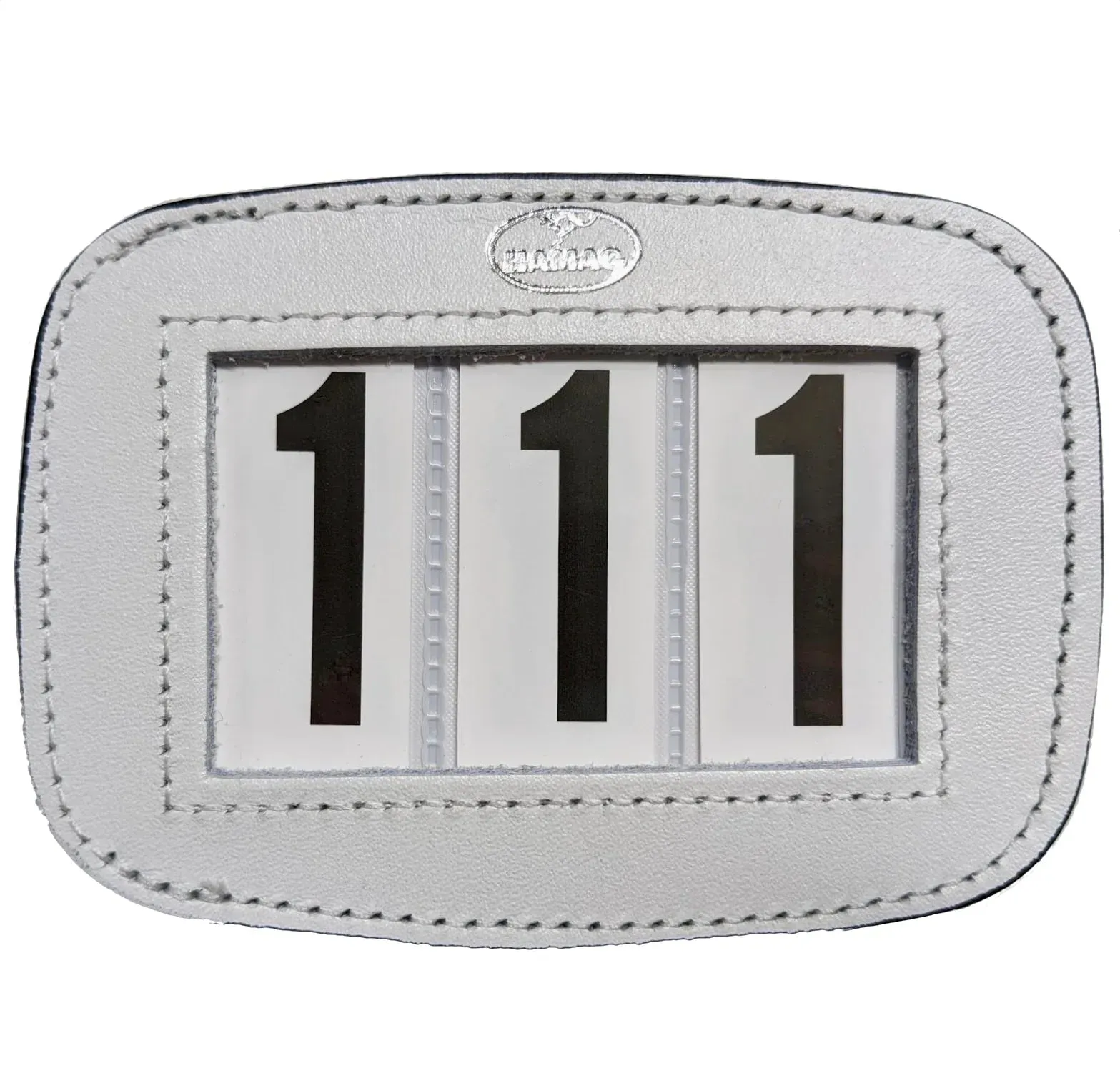 Hamag Leather Bridle Number Holders (Pair)