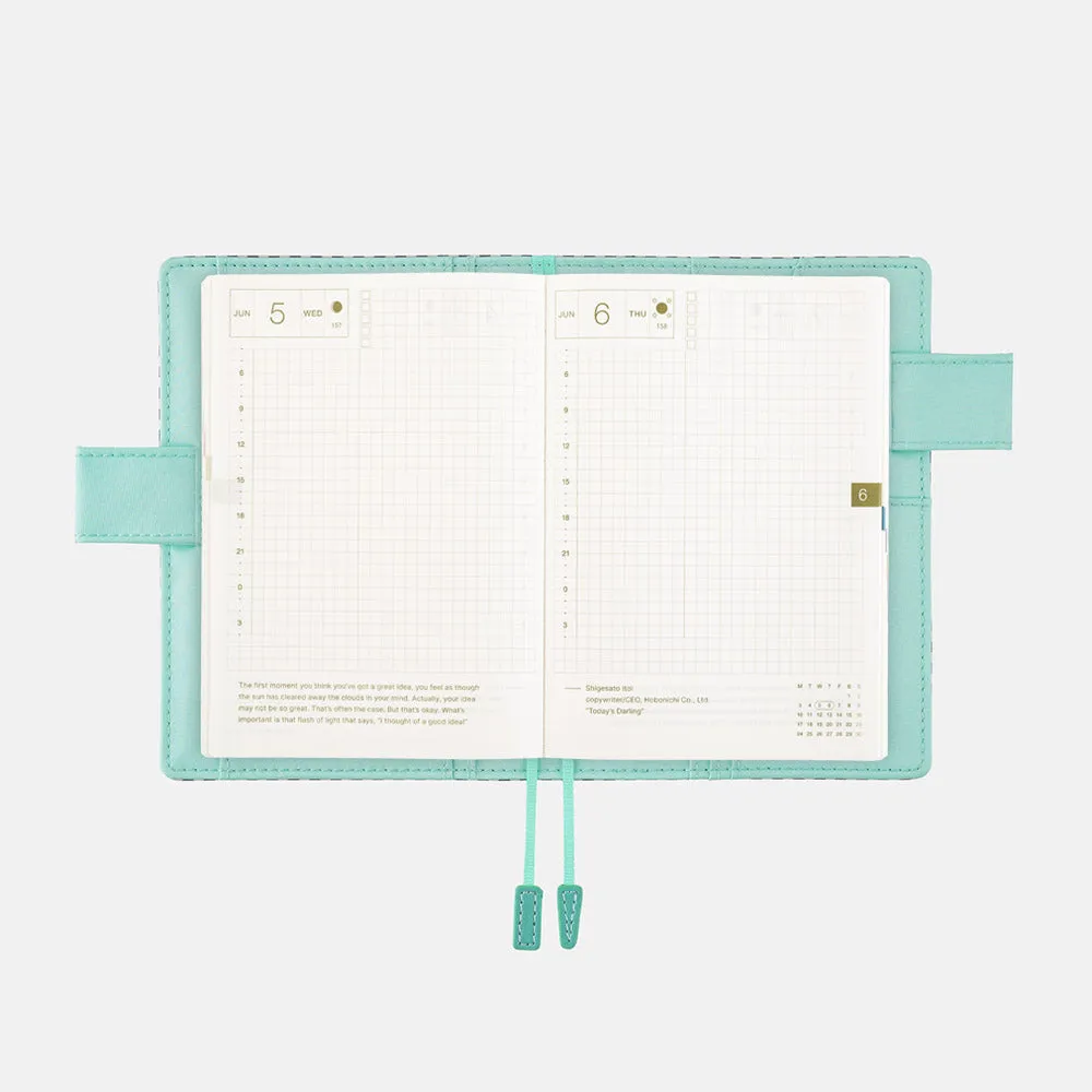 Hobonichi 2024 A6 Planner Cover [Gingham Black]