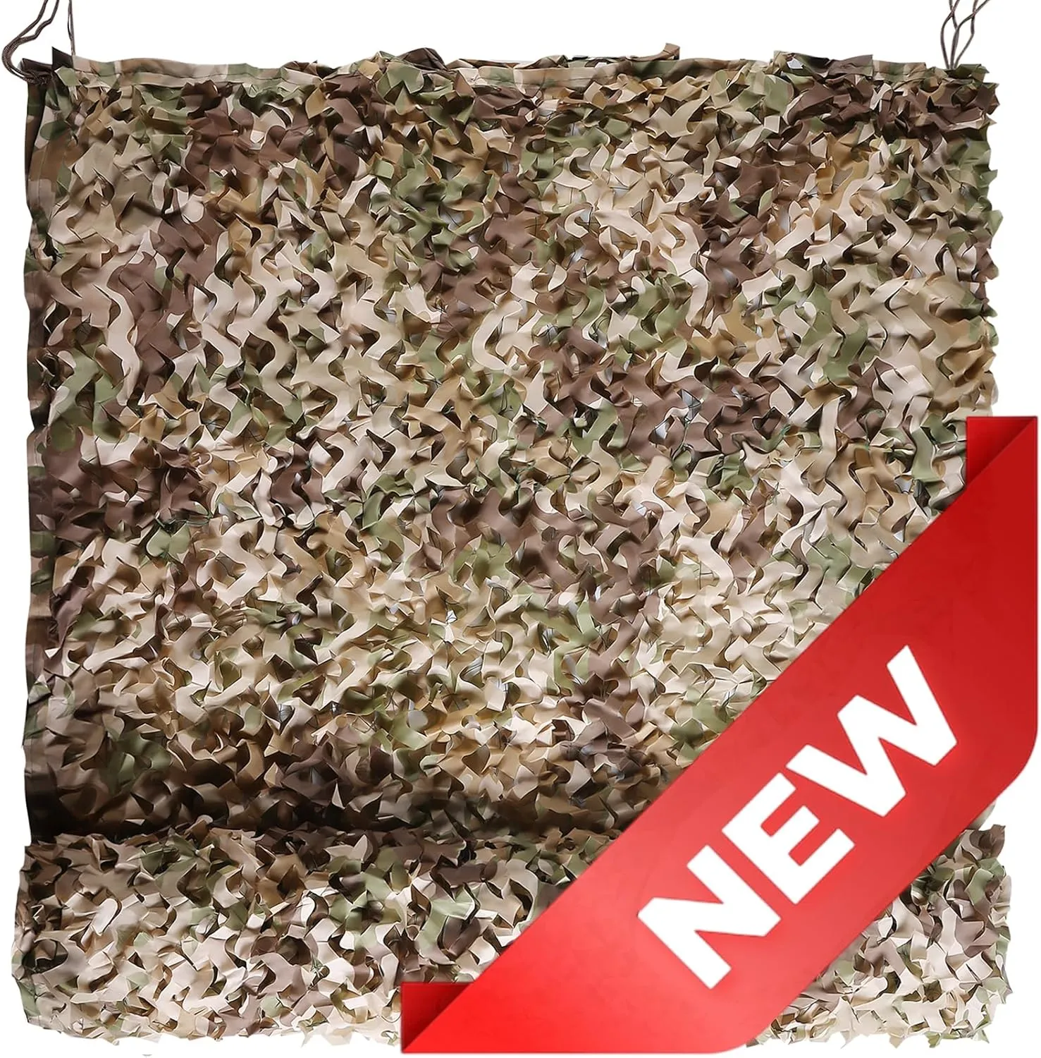 iunio Camo Netting Camouflage Netting, 10ft10ft, 10x20ft, 20ft20ft, Mesh Backing Oxford Fabric Camo Net Military Surplus, Hunting Blind for Deer Stand, Party Decorations, Photograph and Car Cover