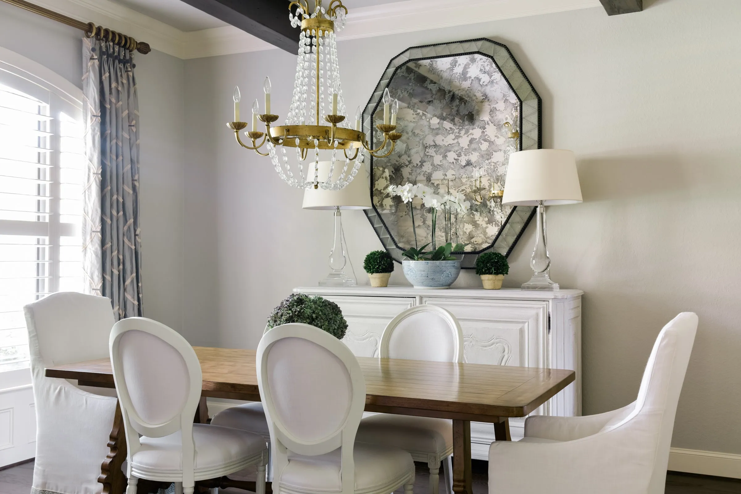 Large Contemporary Mr & Mrs Howard Octagonal Mirror