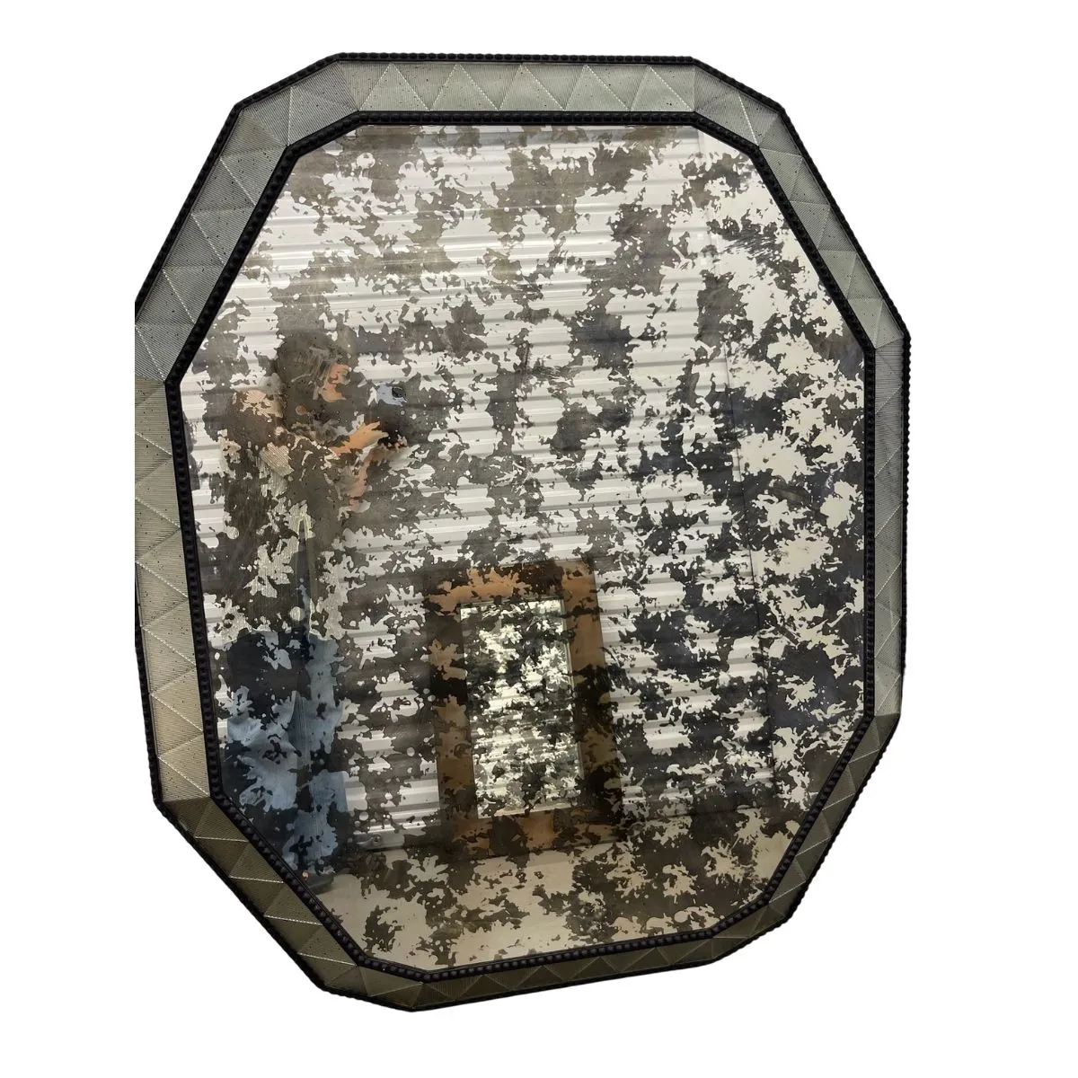 Large Contemporary Mr & Mrs Howard Octagonal Mirror