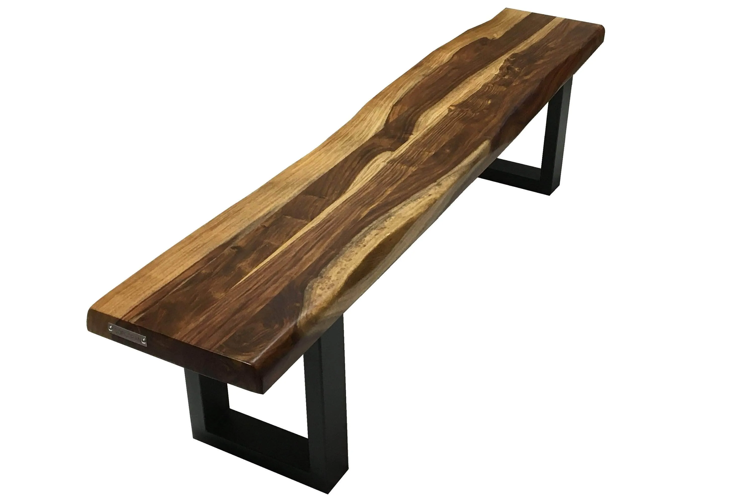 Live Edge Sheesham Wood Dining Bench 72"W - Available in 4 Leg Styles