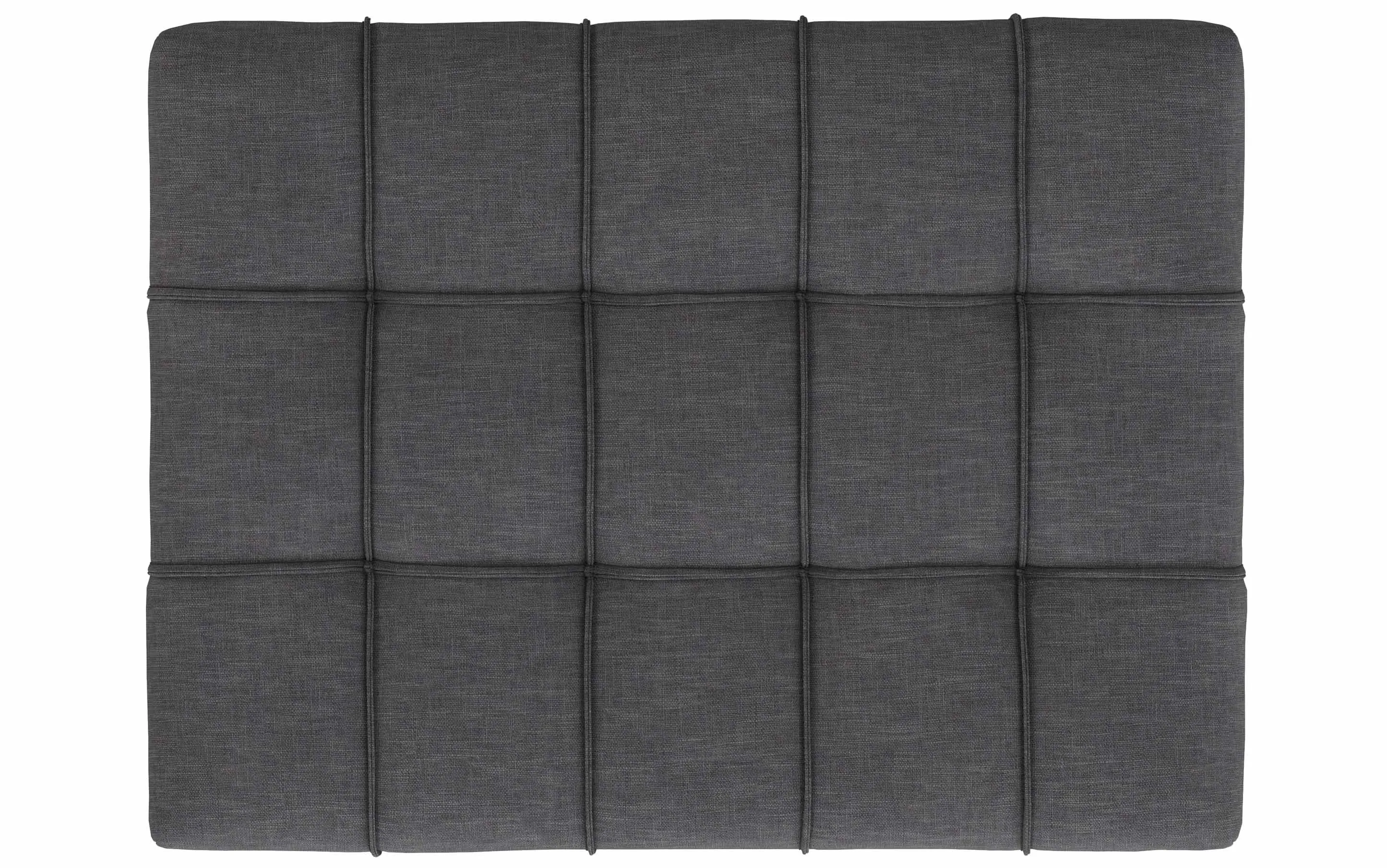 Mariah Coffee Table Storage Ottoman in Linen