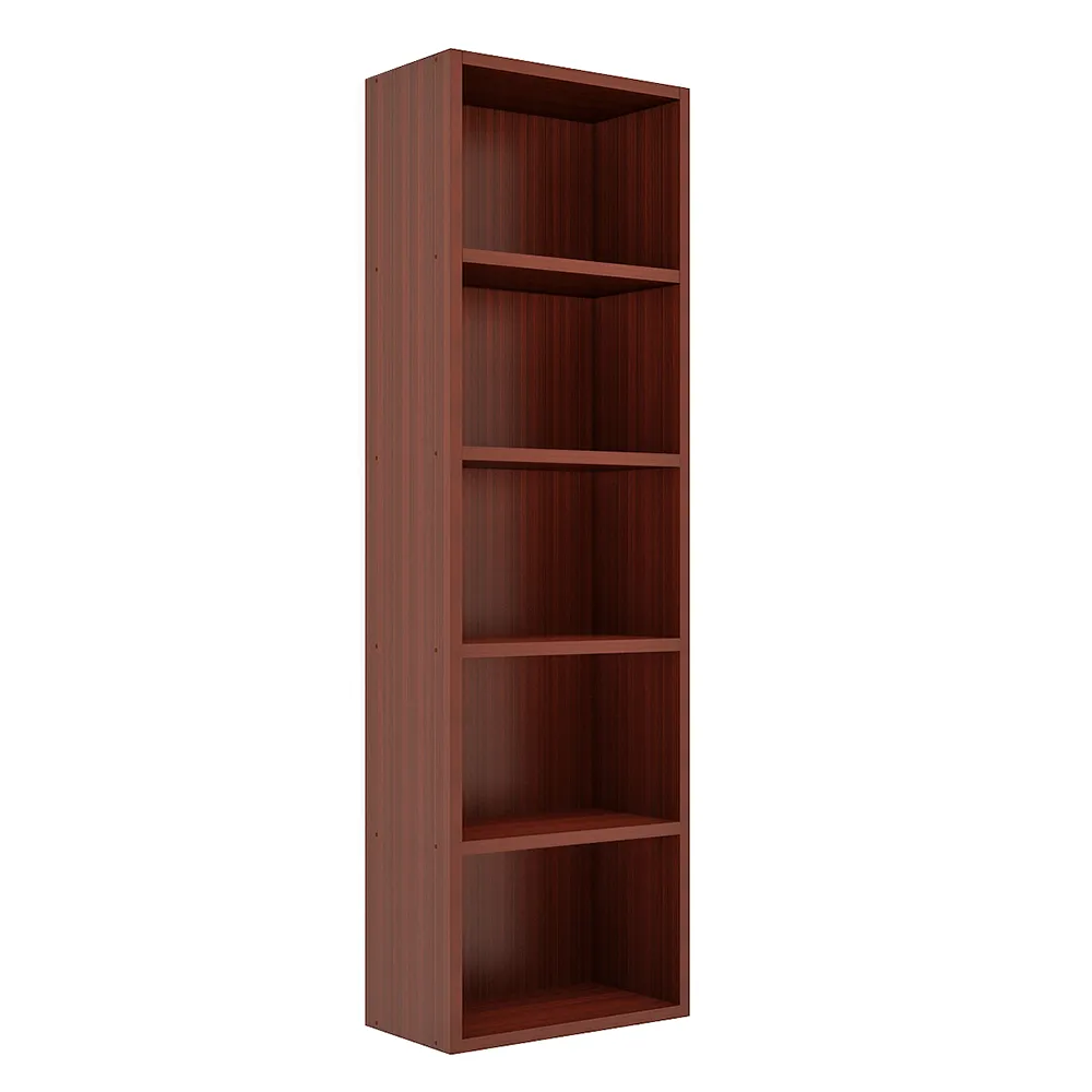 Matrix Bookcase Showcase Shelf Organizer Storage Shelves | Kids Bookrack Cabinets | Storage Racks for Home Shelfs (5-Tier, Mahogany)