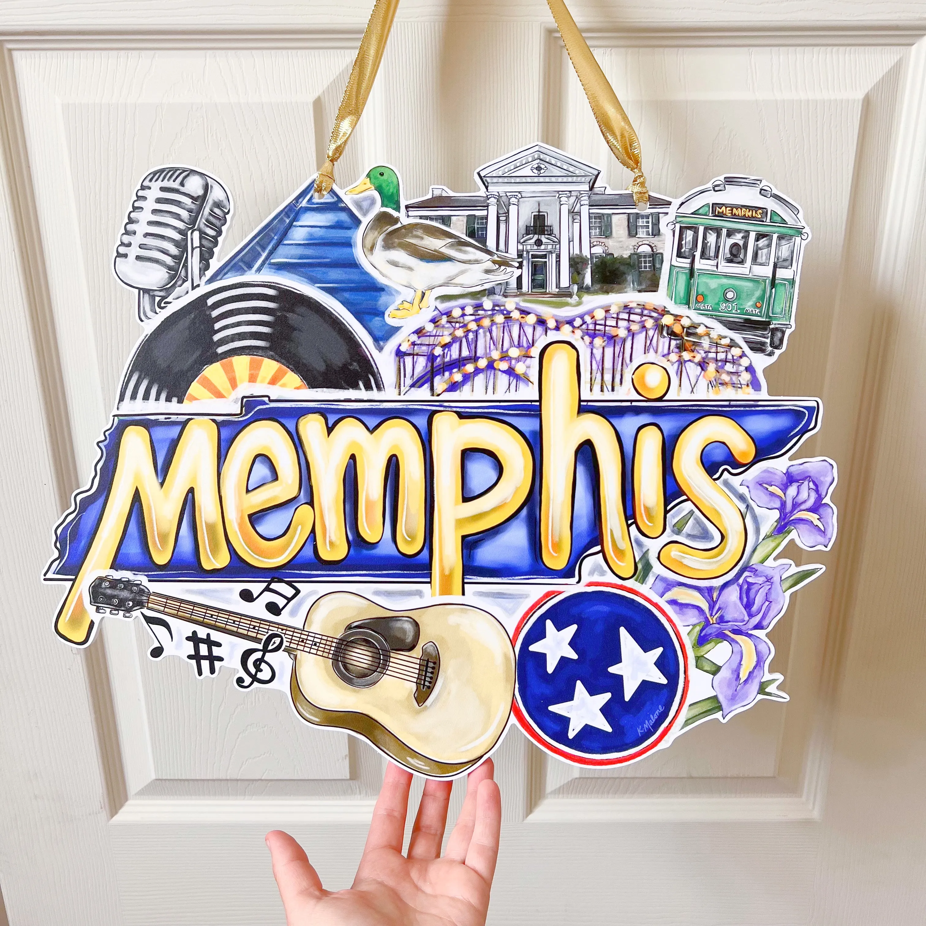 Memphis Door Hanger - ONLINE EXCLUSIVE