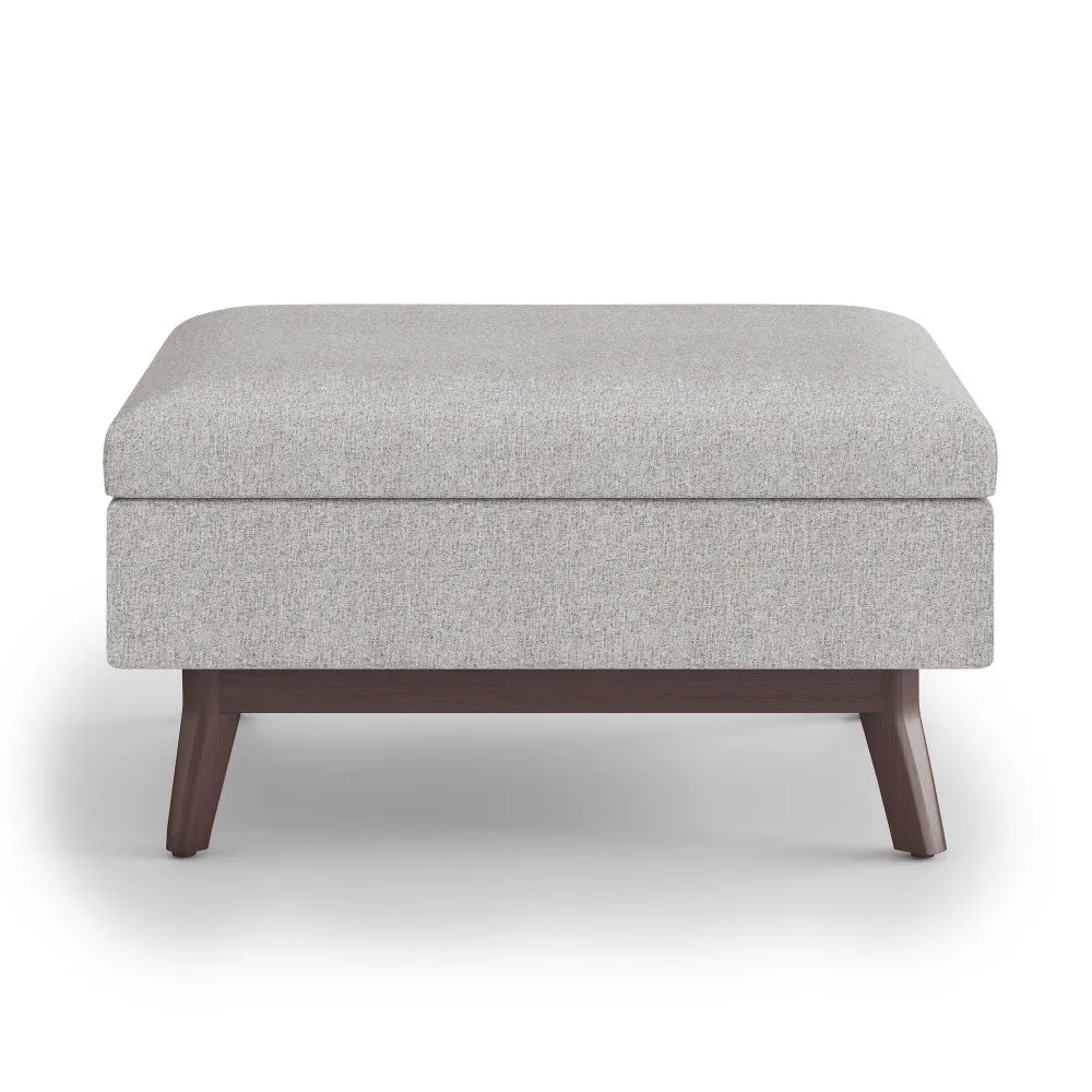 Owen Small Coffee Table Ottoman in Linen
