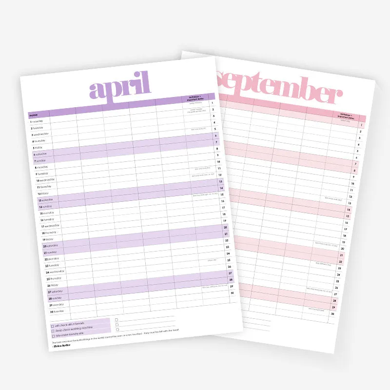PRINTABLE: 2024 Family Calendar