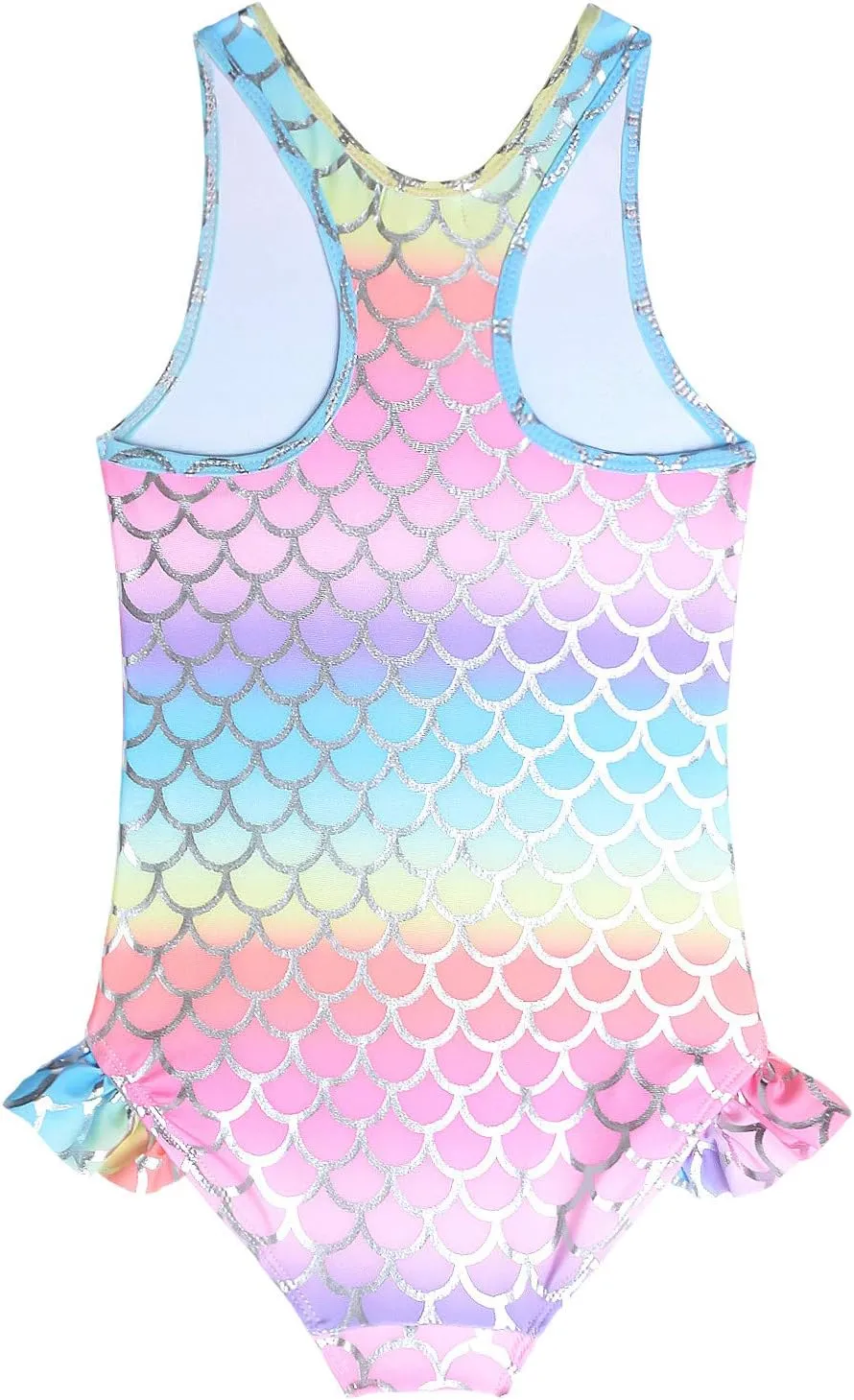 QPANCY Girls Swimsuits Unicorn Bathing Suits Toddler Kids One Piece Swimwear