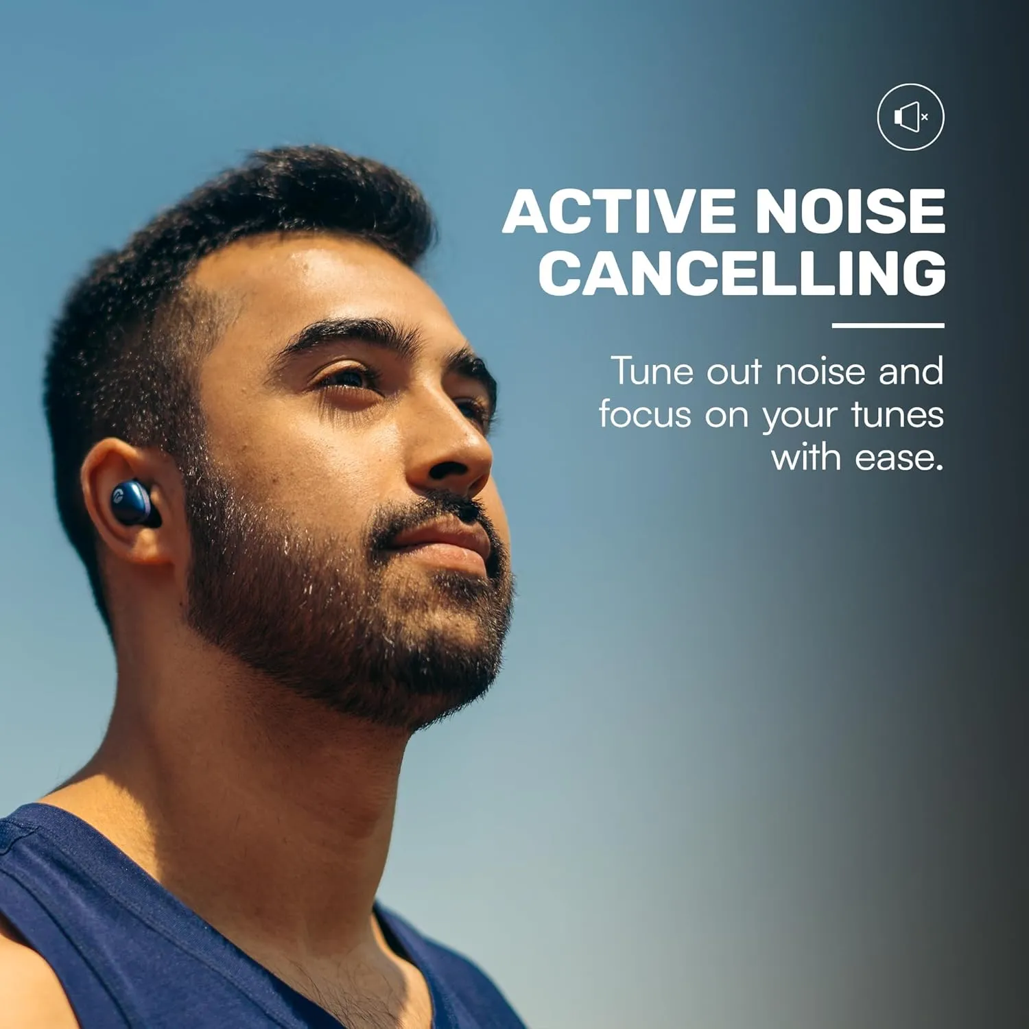 Raycon Fitness Bluetooth True Wireless Earbuds with Built in Mic 56 Hours of Battery, IPX7 Waterproof, Active Noise Cancellation, Awareness Mode, and Bluetooth 5.3 (Black)