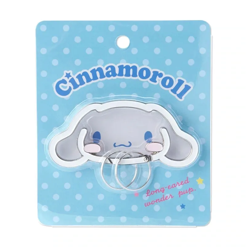 Sanrio Character Face Frame Carabiner Keychain