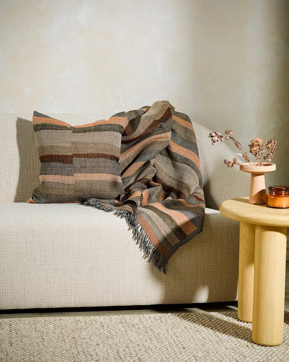 Saratoga Henna Throw - Wool/Silk