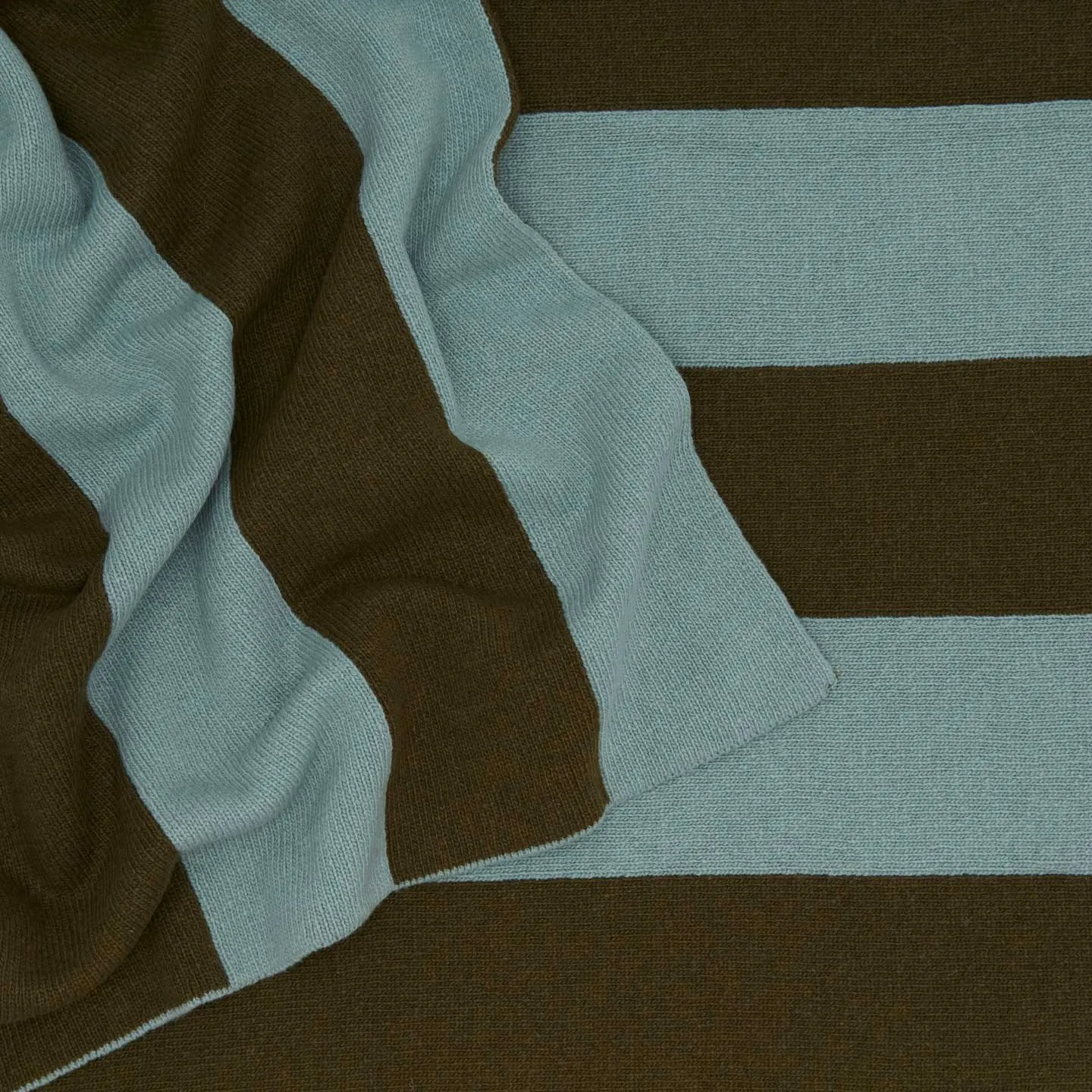 Simple Striped Throw - Sage/Olive