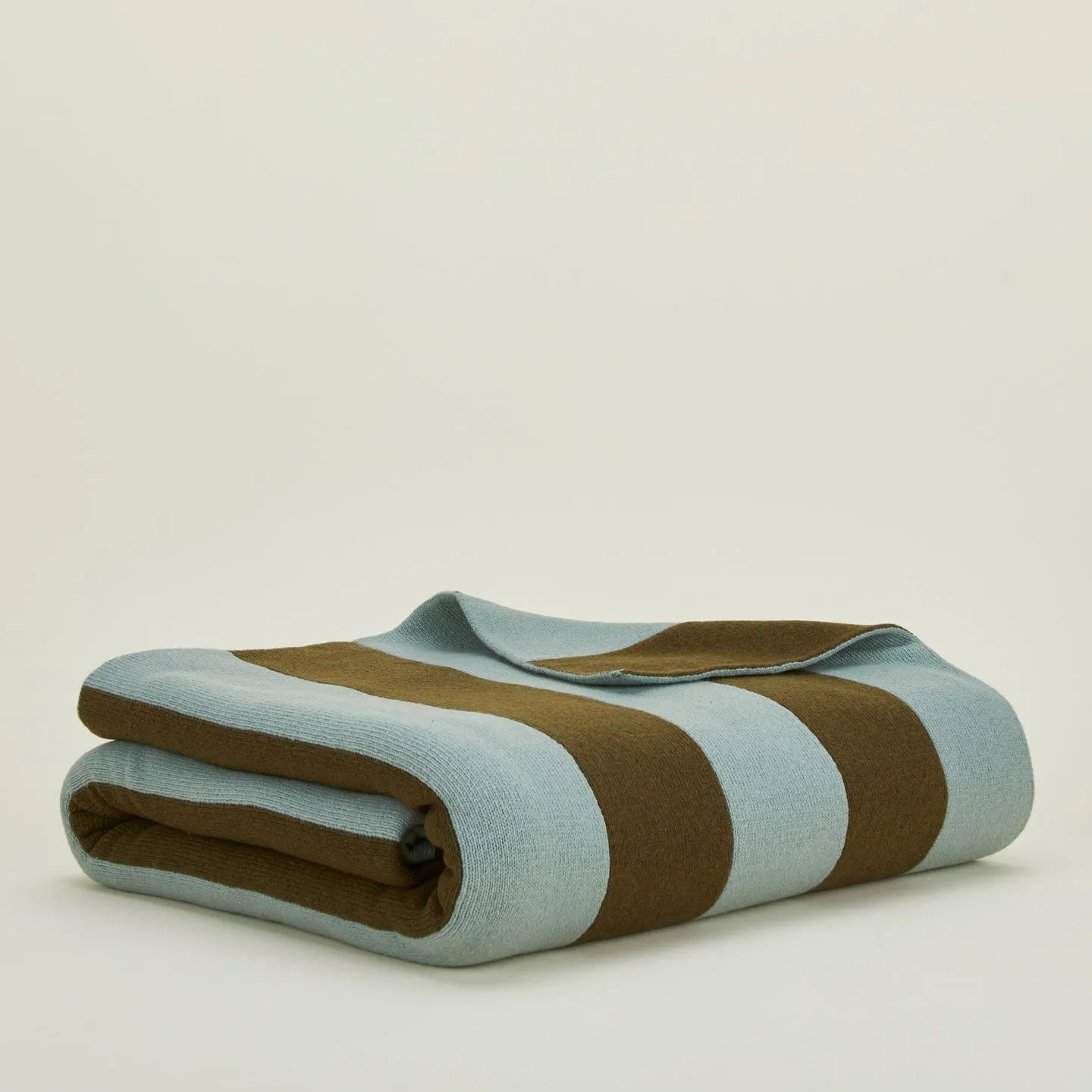 Simple Striped Throw - Sage/Olive