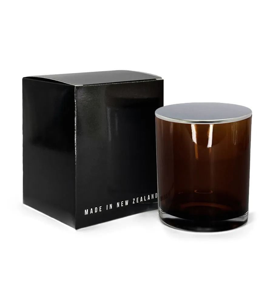 Small Classic Tumbler - Dark Amber Inner Spray Jar with Silver Metal Tumbler Lid 145mls
