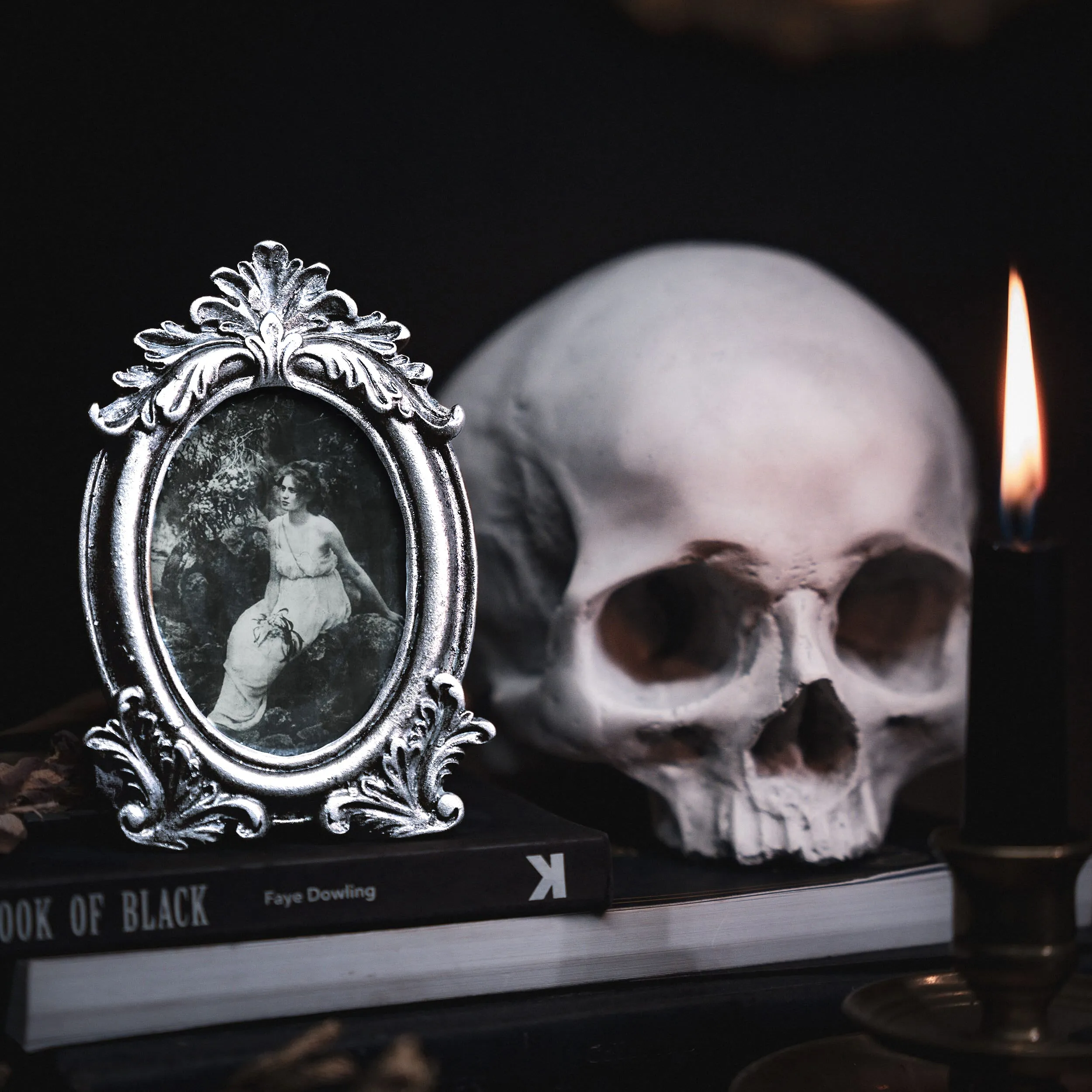 Small Silver Oval Frame