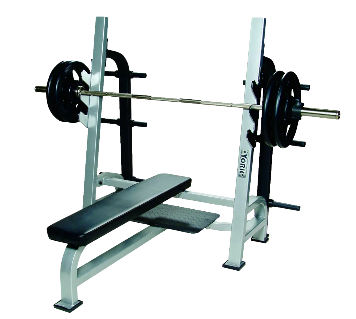 ST Olympic Flat Bench w/Gun Racks - York