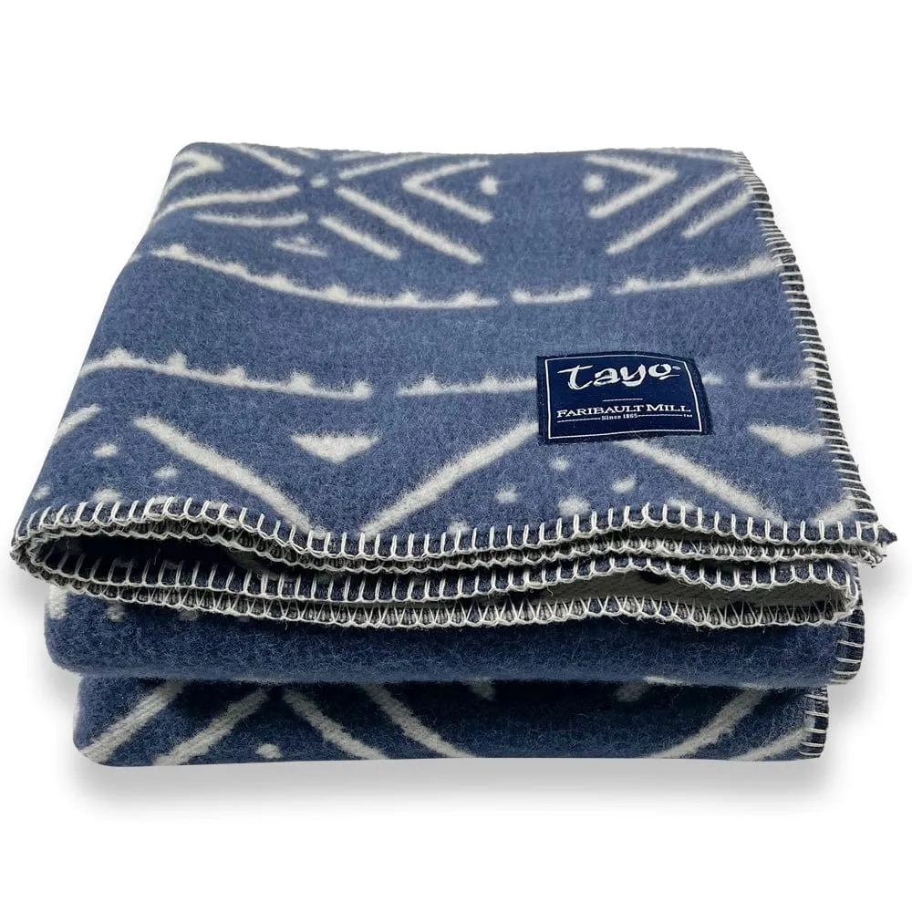 Tayo Onadein Kuba Wool Throw Blanket