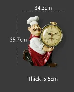 Vintage Chef Wall Clock