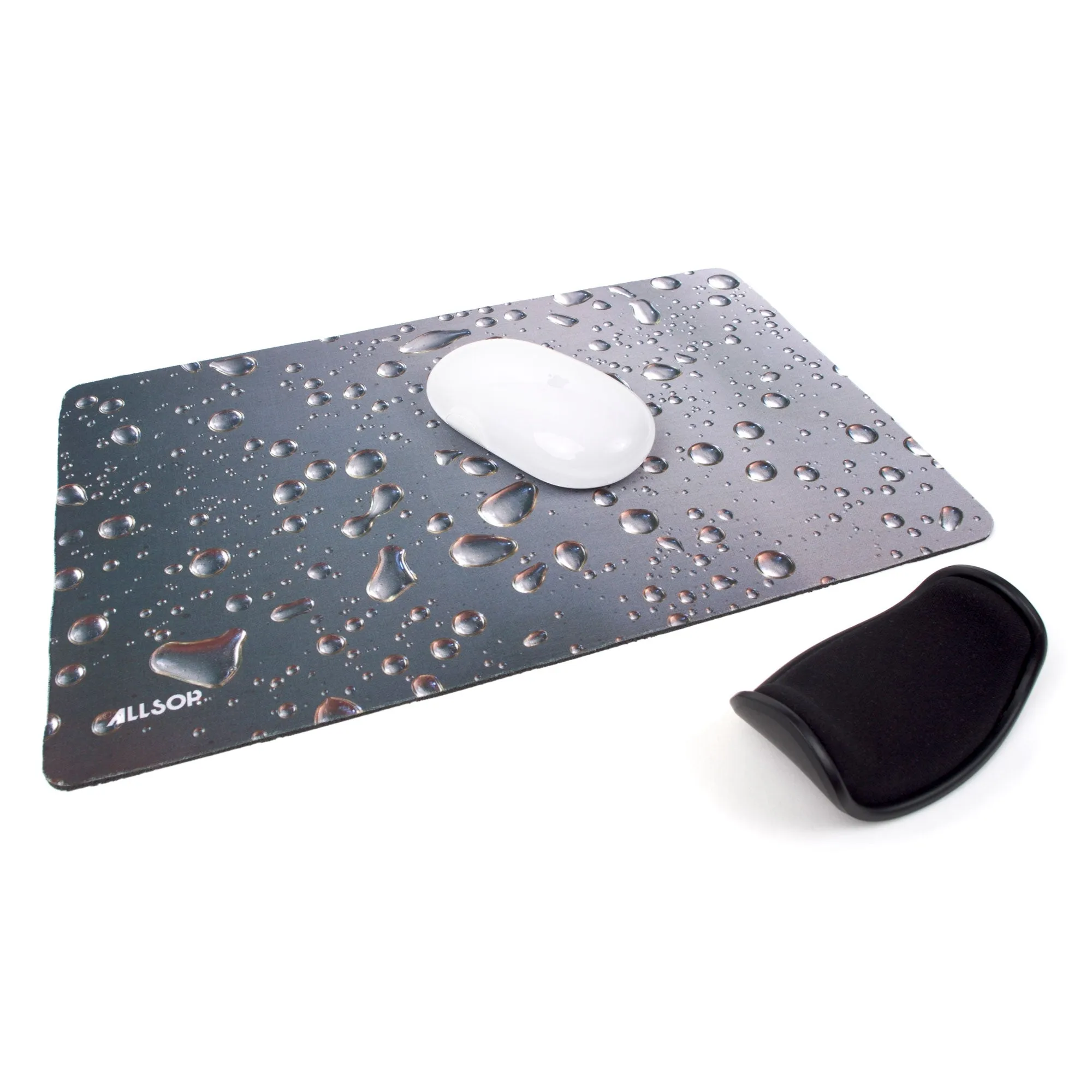 Widescreen Mousepad - Metallic Raindrop